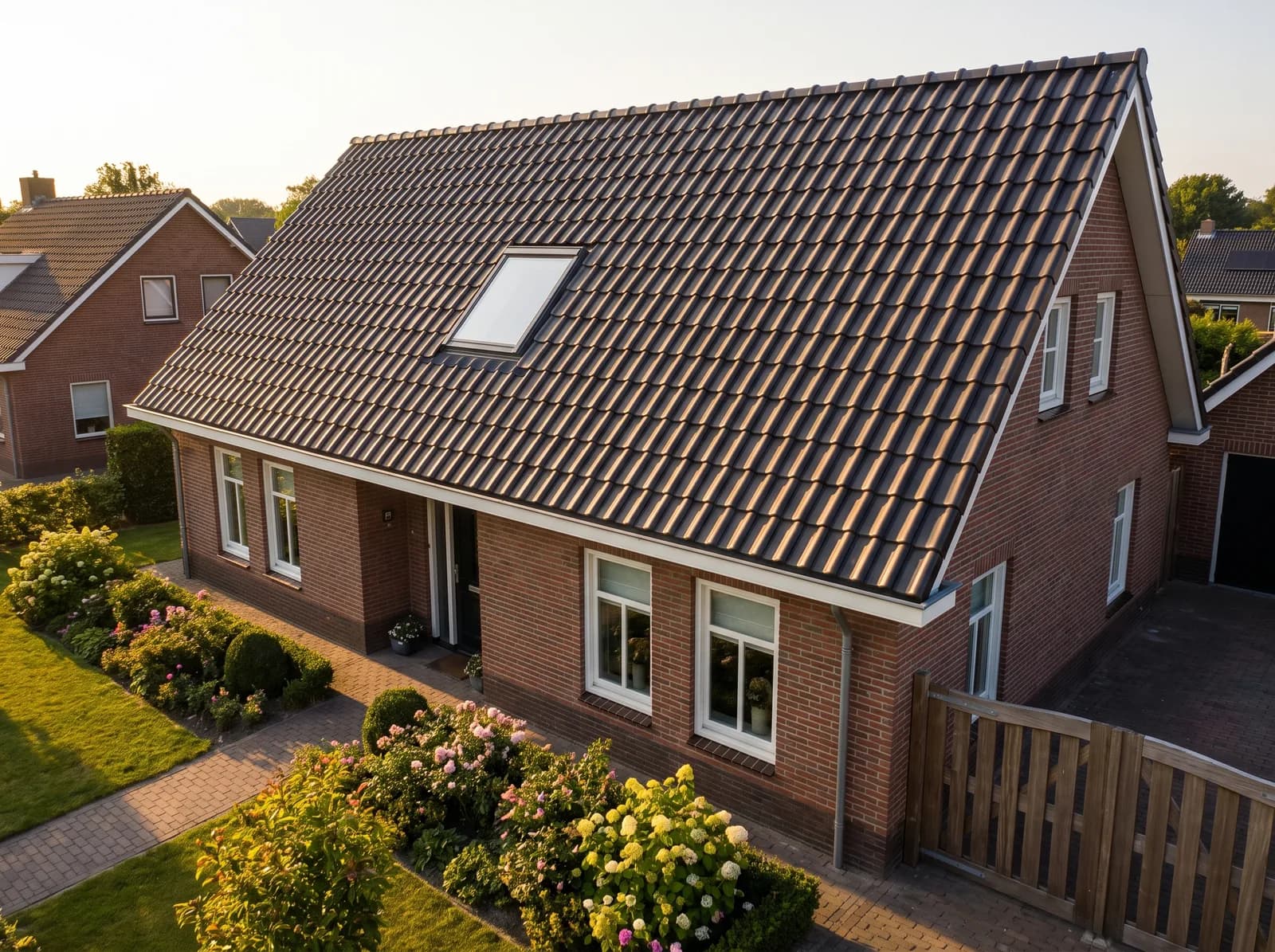 Vernieuwd dak van een vrijstaande woning in de omgeving van Haarlem